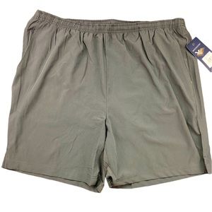 RFX Rainforest Men’s Swimming Trunks Size L Drawstring Pockets Gray With Liner
